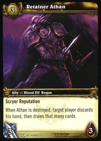 Retainer Athan 202 264 Uncommon WoW Servants of the Betrayer Retainer Athan 202 264 Uncommon WoW Servants of the Betrayer