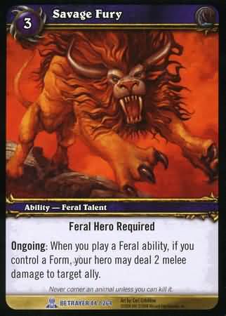 Savage Fury 44 264 Rare WoW Servants of the Betrayer Savage Fury 44 264 Rare WoW Servants of the Betrayer