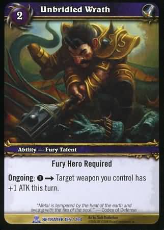 Unbridled Wrath 125 264 Rare Unbridled Wrath 125 264 Rare