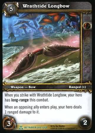 Wrathtide Longbow 244 264 Uncommon WoW Servants of the Betrayer Wrathtide Longbow 244 264 Uncommon WoW Servants of the Betrayer
