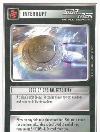 Loss of Orbital Stability Loss of Orbital Stability
