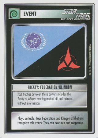 Treaty Federation Klingon Treaty Federation Klingon