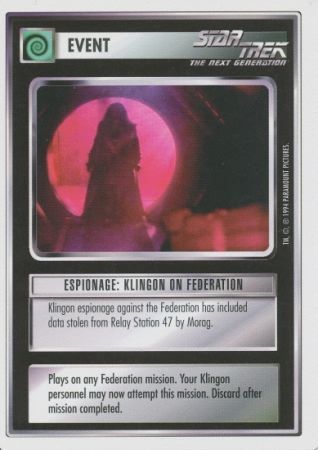 Espionage Klingon on Federation Espionage Klingon on Federation