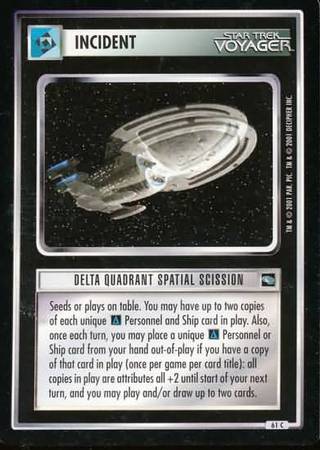 Delta Quadrant Spatial Scission Star Trek Voyager Singles Delta Quadrant Spatial Scission Star Trek Voyager Singles