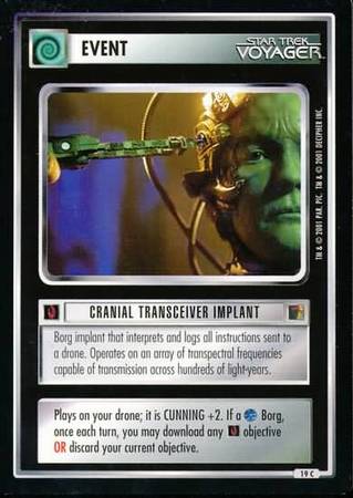 Cranial Transceiver Implant Star Trek The Borg Singles Cranial Transceiver Implant Star Trek The Borg Singles