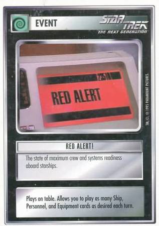 Red Alert Star Trek 1st Edition Premier Singles WB Nov 1994 Red Alert Star Trek 1st Edition Premier Singles WB Nov 1994