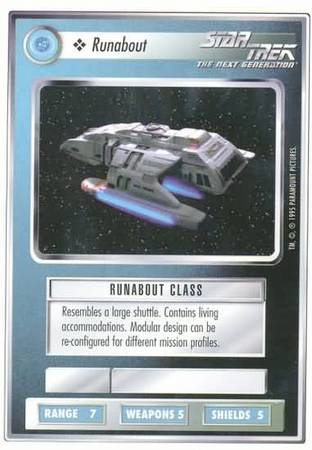 Runabout Star Trek 1st Edition Premier Singles WB Nov 1994 Runabout Star Trek 1st Edition Premier Singles WB Nov 1994
