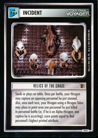 Relics of the Chase Star Trek The Borg Singles Relics of the Chase Star Trek The Borg Singles