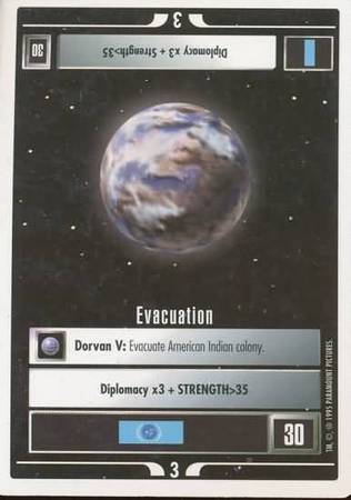 Evacuation Star Trek 1st Edition Premier Singles WB Nov 1994 Evacuation Star Trek 1st Edition Premier Singles WB Nov 1994