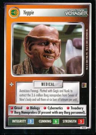 Yeggie Star Trek The Borg Singles Yeggie Star Trek The Borg Singles