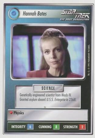 Hannah Bates Star Trek 1st Edition Premier Singles WB Nov 1994 Hannah Bates Star Trek 1st Edition Premier Singles WB Nov 1994