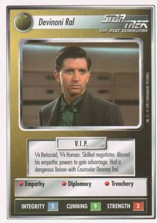 Devinoni Ral Star Trek 1st Edition Premier Singles WB Nov 1994 Devinoni Ral Star Trek 1st Edition Premier Singles WB Nov 1994