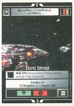 Secret Salvage Star Trek 1st Edition Premier Singles WB Nov 1994 Secret Salvage Star Trek 1st Edition Premier Singles WB Nov 1994