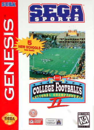 College Football s National Championship II Sega Genesis Sega Genesis College Football s National Championship II Sega Genesis Sega Genesis