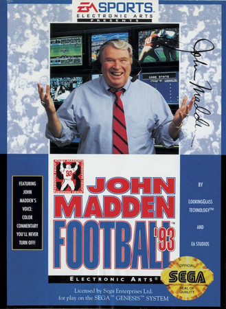 John Madden Football 93 Sega Genesis Sega Genesis John Madden Football 93 Sega Genesis Sega Genesis