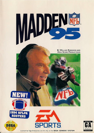 Madden NFL 95 Sega Genesis Sega Genesis Madden NFL 95 Sega Genesis Sega Genesis