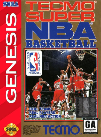 Tecmo Super NBA Basketball Sega Genesis Sega Genesis Tecmo Super NBA Basketball Sega Genesis Sega Genesis