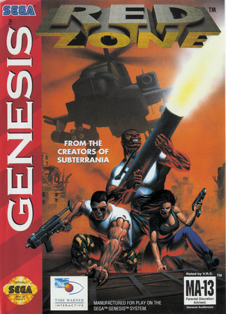 Red Zone Sega Genesis Red Zone Sega Genesis