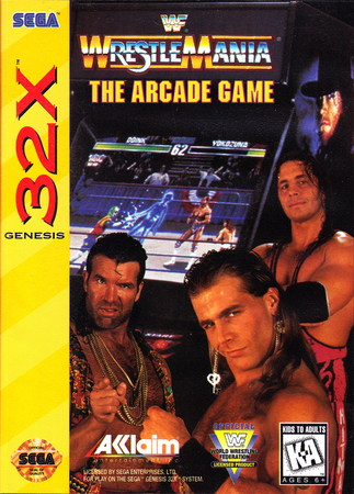 WWF WrestleMania The Arcade Game Sega 32x WWF WrestleMania The Arcade Game Sega 32x