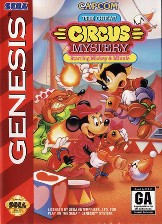 The Great Circus Mystery Starring Mickey Minnie Sega Genesis Sega Genesis The Great Circus Mystery Starring Mickey Minnie Sega Genesis Sega Genesis