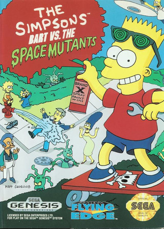 The Simpsons Bart vs the Space Mutants Sega Genesis Sega Genesis The Simpsons Bart vs the Space Mutants Sega Genesis Sega Genesis