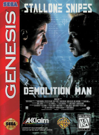 Demolition Man Sega Genesis Sega Genesis Demolition Man Sega Genesis Sega Genesis