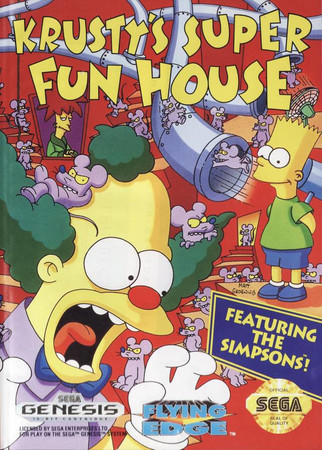 Krusty s Super Fun House Sega Genesis Sega Genesis Krusty s Super Fun House Sega Genesis Sega Genesis