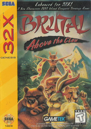 Brutal Above the Claw Sega 32x Brutal Above the Claw Sega 32x