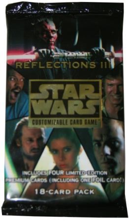 STAR WARS CCG REFLECTIONS SEALED BOOSTER PACK OF 18 CARDS 