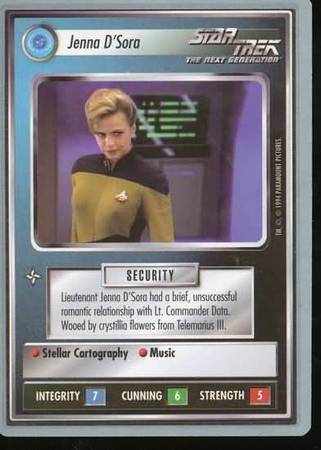 Jenna D Sora Star Trek Limited Edition Tin Singles Silver Bordered Jenna D Sora Star Trek Limited Edition Tin Singles Silver Bordered