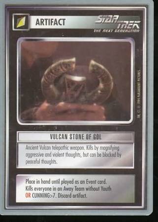 Vulcan Stone of Gol Star Trek Limited Edition Tin Singles Silver Bordered Vulcan Stone of Gol Star Trek Limited Edition Tin Singles Silver Bordered