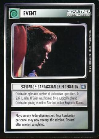 Espionage Cardassian on Federation Espionage Cardassian on Federation