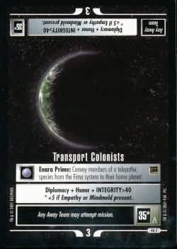 Transport Colonists Star Trek Holodeck Adventures Singles Transport Colonists Star Trek Holodeck Adventures Singles
