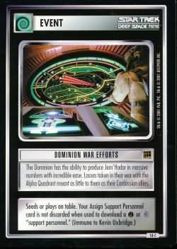 Dominion War Efforts Dominion War Efforts