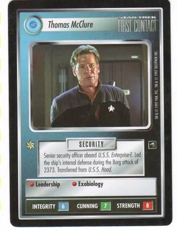Thomas McClure Star Trek First Contact Singles Thomas McClure Star Trek First Contact Singles