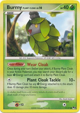 Burmy 11 17 Common Pokemon POP Series 7 Promos Burmy 11 17 Common Pokemon POP Series 7 Promos