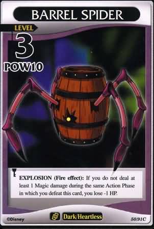 Barrel Spider Level 3 50 91 Common Kingdom Hearts Base Set Singles Barrel Spider Level 3 50 91 Common Kingdom Hearts Base Set Singles