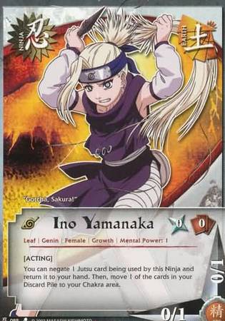 Ino Yamanaka - N-631 - Common - Unlimited Edition - Naruto CCG Singles »  Emerging Alliance - Goat Card Shop