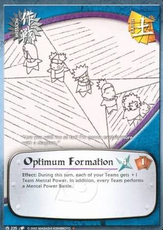 Optimum Formation 235 Common Naruto CCG Promos Optimum Formation 235 Common Naruto CCG Promos