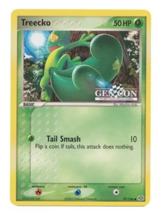 Treecko 70 106 Gencon Promo Pokemon Promo Cards Treecko 70 106 Gencon Promo Pokemon Promo Cards