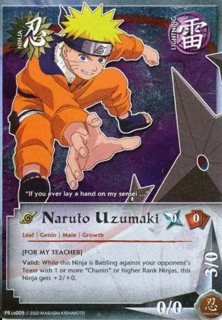 Naruto Uzumaki PR US005 Promo Naruto CCG Promos Naruto Uzumaki PR US005 Promo Naruto CCG Promos