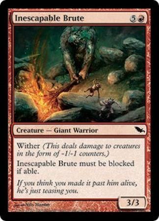 Inescapable Brute Shadowmoor Singles Inescapable Brute Shadowmoor Singles