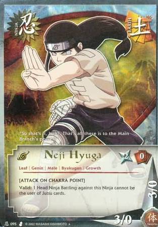 Neji Hyuga 095 Wavy Foil Gold Lettering Promo Naruto CCG Promos Neji Hyuga 095 Wavy Foil Gold Lettering Promo Naruto CCG Promos