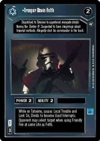 Trooper Davin Felth Rare2 Dark Side Trooper Davin Felth Rare2 Dark Side