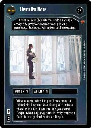 Tibanna Gas Miner Common Dark Side Star Wars Cloud City Limited Singles Tibanna Gas Miner Common Dark Side Star Wars Cloud City Limited Singles