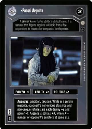 Passel Argente Common Dark Side Star Wars Coruscant Limited Singles Passel Argente Common Dark Side Star Wars Coruscant Limited Singles