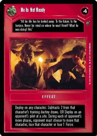 He Is Not Ready Common Dark Side BB Star Wars Dagobah Limited Singles He Is Not Ready Common Dark Side BB Star Wars Dagobah Limited Singles