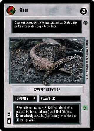 Sleen Common Dark Side BB Star Wars Dagobah Limited Singles Sleen Common Dark Side BB Star Wars Dagobah Limited Singles