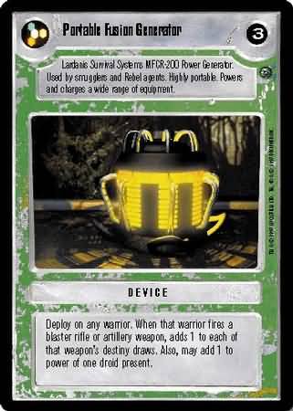 Portable Fusion Generator Common Light Side BB Portable Fusion Generator Common Light Side BB