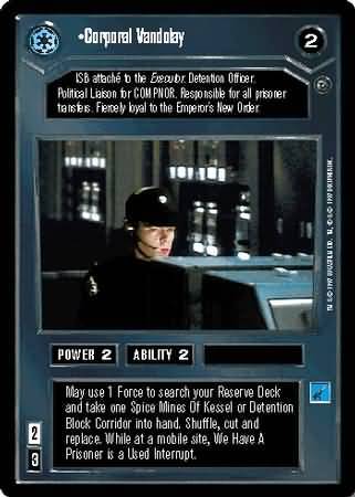 Corporal Vandolay Uncommon Dark Side BB Star Wars Dagobah Limited Singles Corporal Vandolay Uncommon Dark Side BB Star Wars Dagobah Limited Singles
